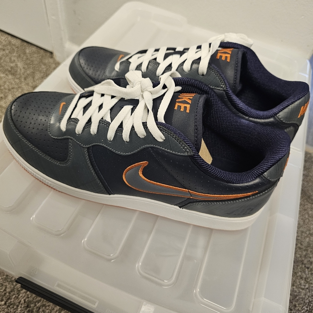 Nike Navy and Orange Sneakers